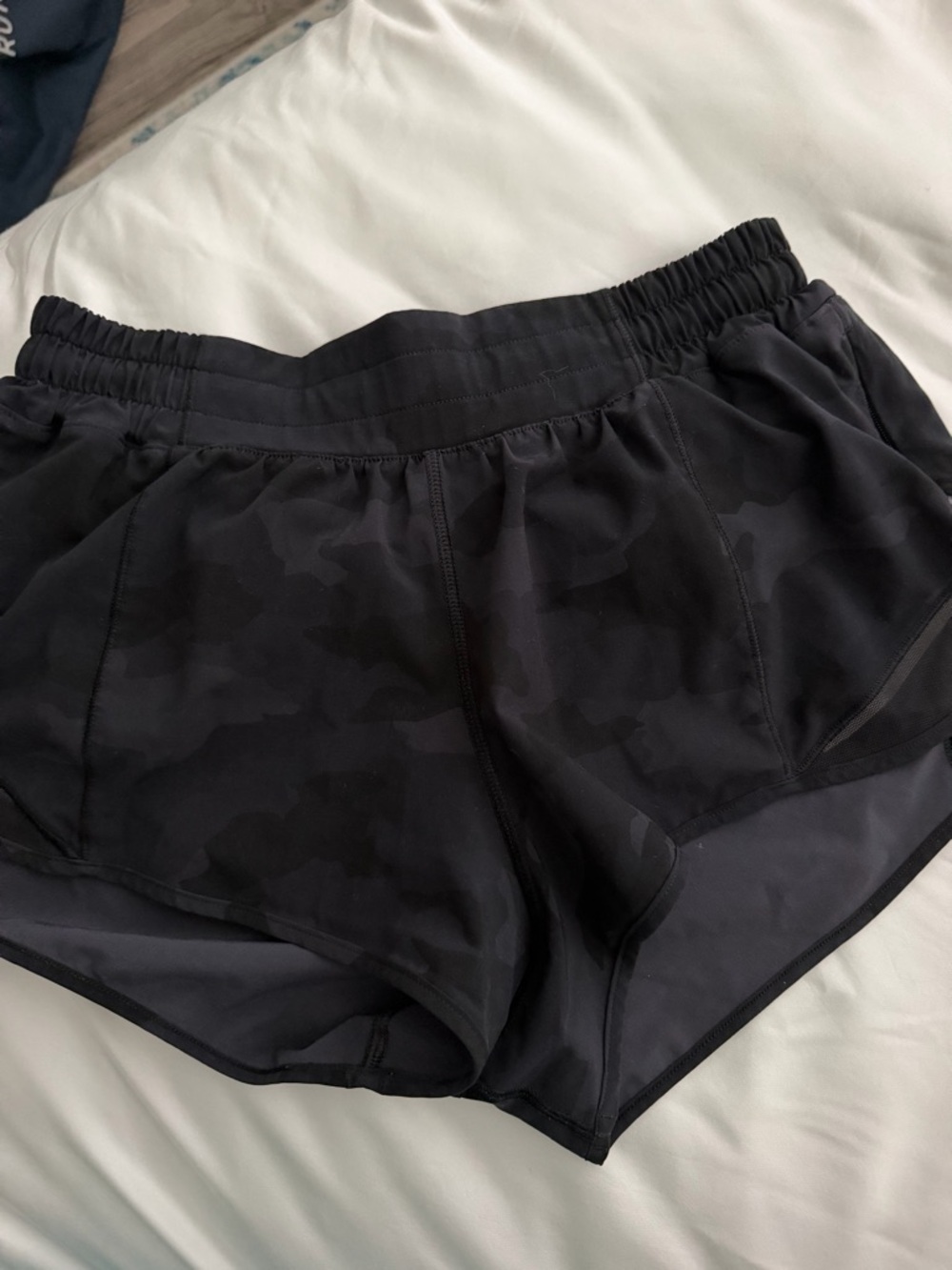 lululemon athletica Black Camo Run Shorts